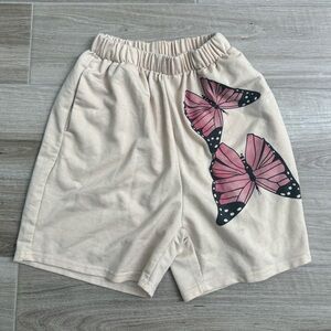 Tan Shein Butterfly print basketball shorts size XS